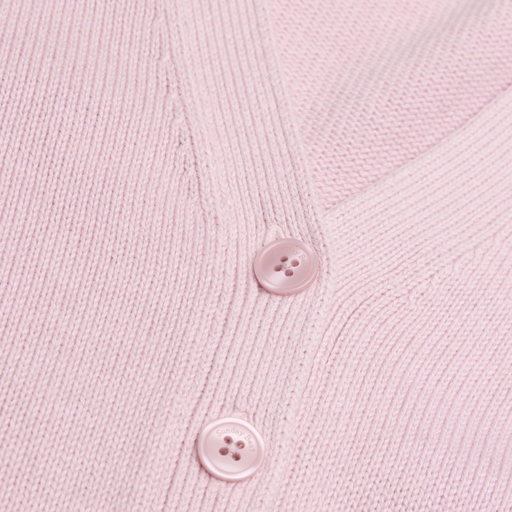 Aritzia Sunday Best pink cotton cashmere Shellie cardigan sweater - XS NWOT - Picture 8 of 10